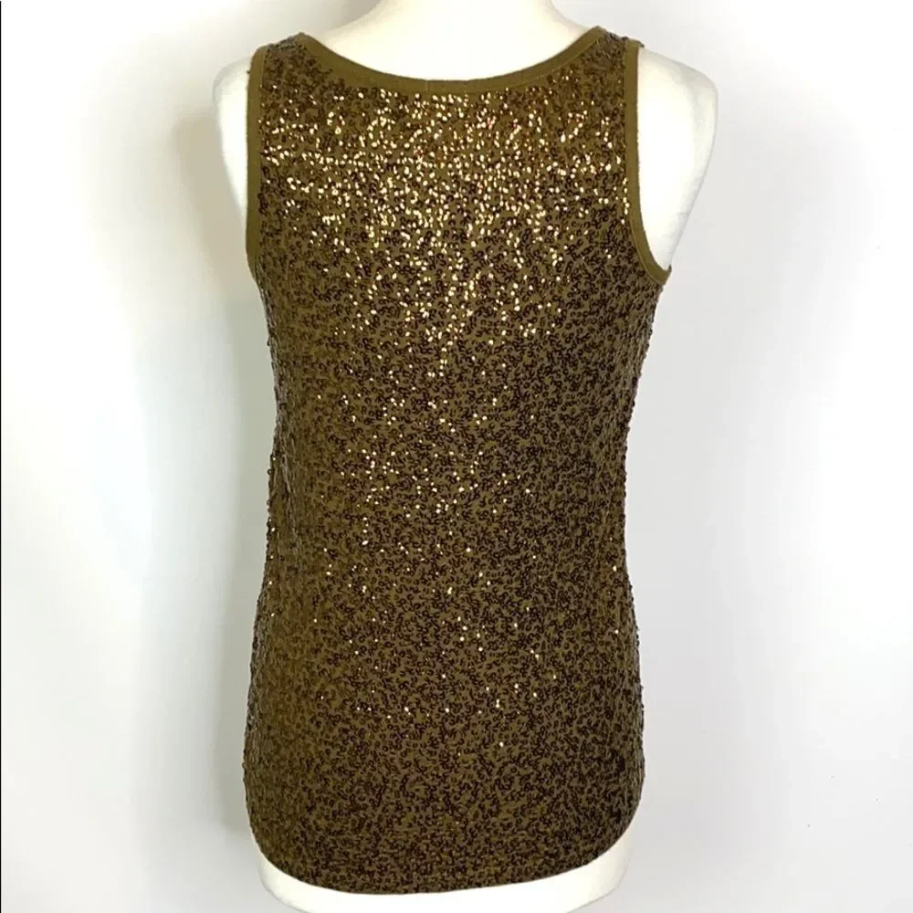 J. Crew Sequin Tank Top Size M